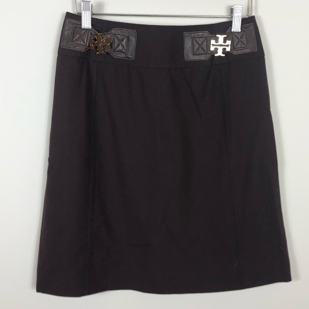 Tory Burch // Signature Gold Medallion Skirt